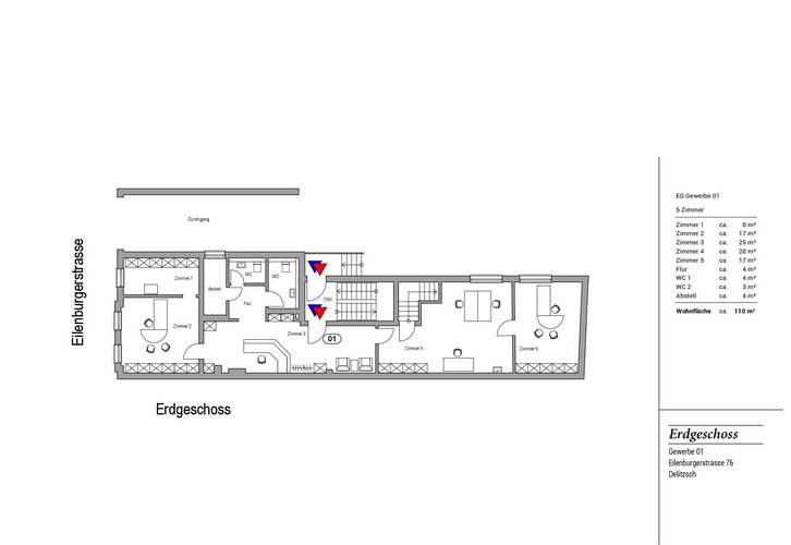 Großzügige Büro-oder Praxisflächen in der Eilenburgerstraße zu vermieten Großzügige Büro-oder Praxisflächen in der Eilenburgerstraße zu vermieten