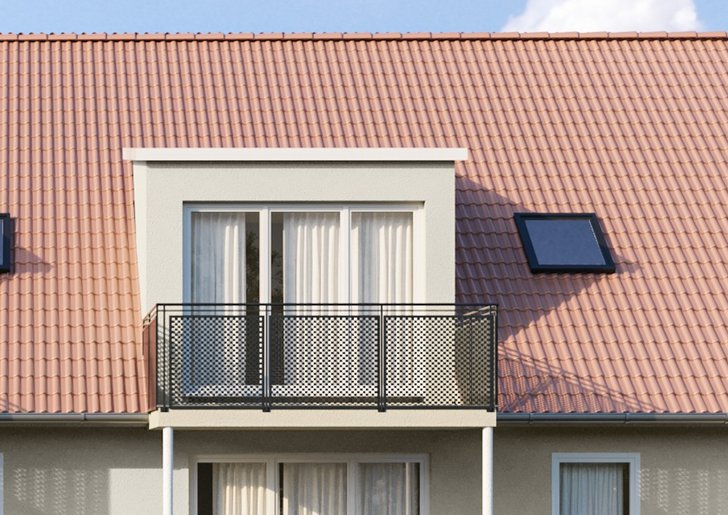 Bild 1: 2-Zi-Wohnung (DG) mit Balkon Bild 1: 2-Zi-Wohnung (DG) mit Balkon