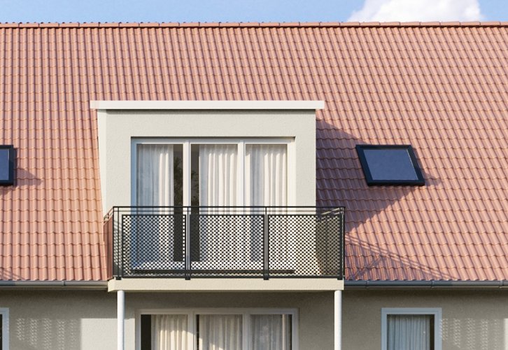 2-Zi-Wohnung (DG) mit Balkon 2-Zi-Wohnung (DG) mit Balkon