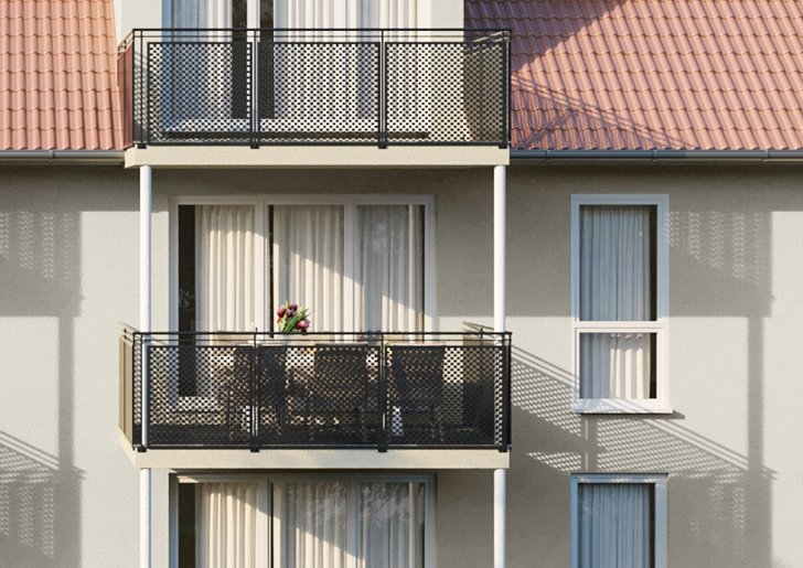 Bild 1: 3-Zi-Wohnung (OG) mit Balkon