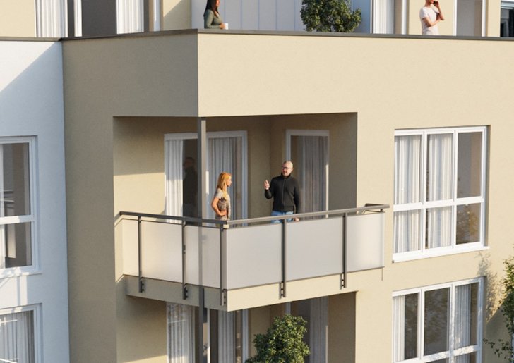 Bild 1: Moderne 2-Zimmer-Wohnung mit Balkon im Obergeschoss Bild 1: Moderne 2-Zimmer-Wohnung mit Balkon im Obergeschoss