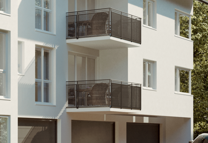 Moderne Wohnung mit Balkon